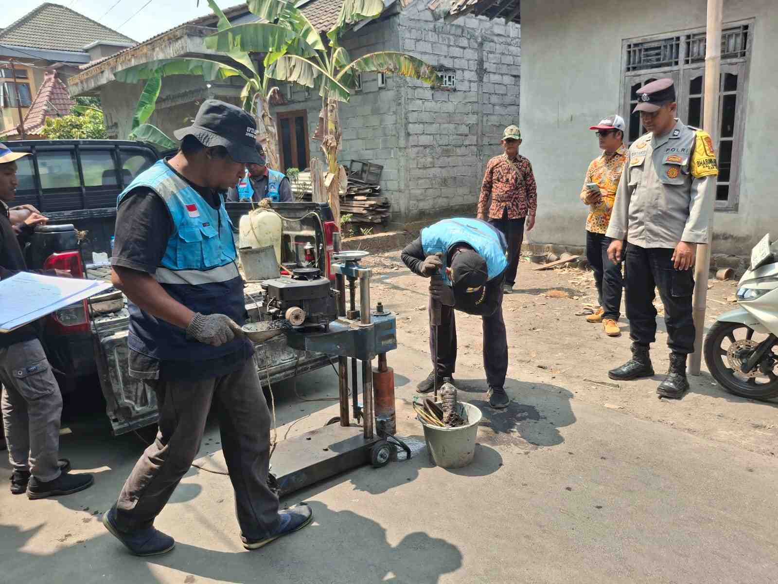 Lolos Uji Core Drill, Pengaspalan Jalan Dana BKK di 11 Titik Sumberadi Sleman Lampaui Standar Mutu