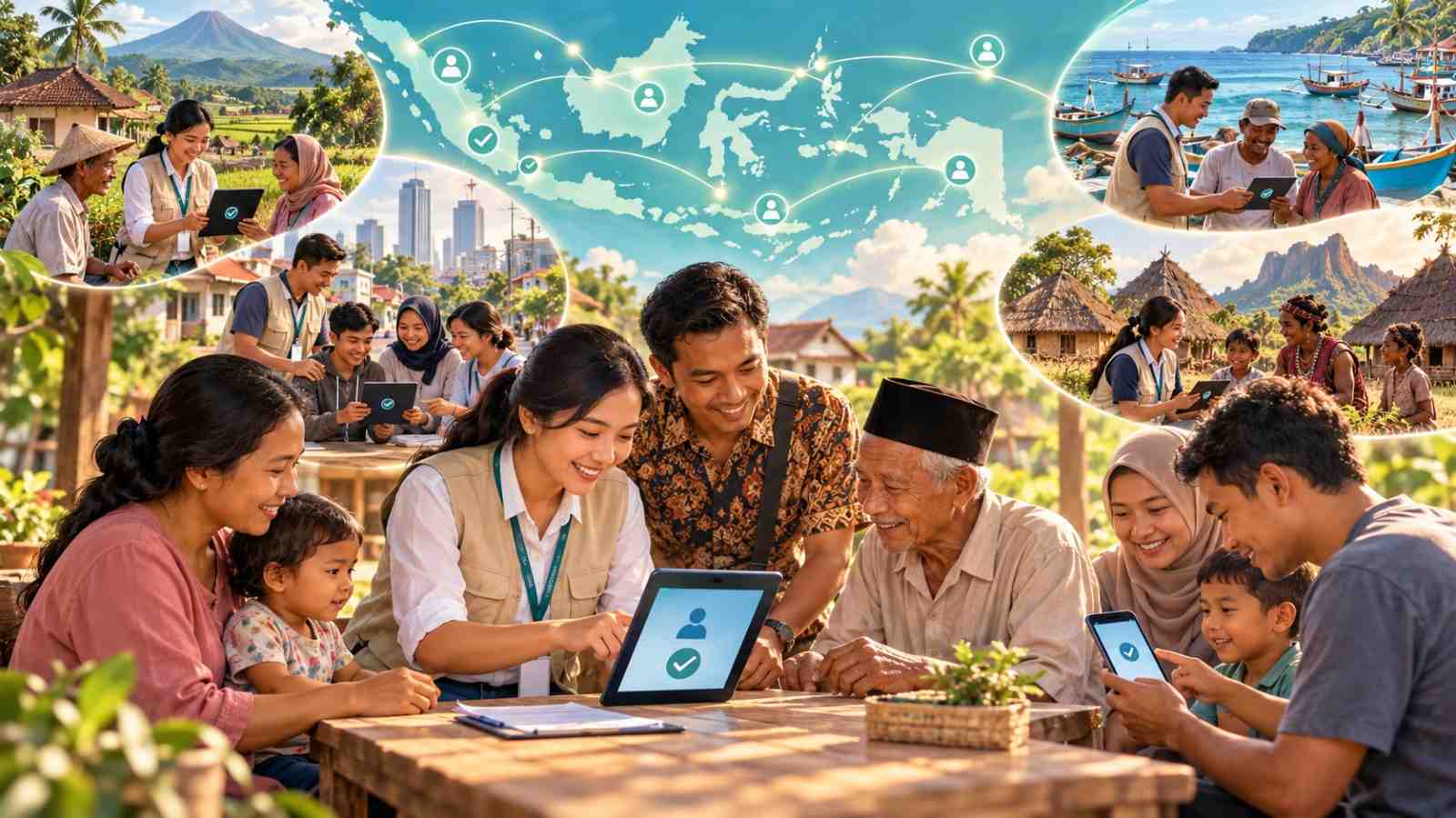 Agen Perlinsos Tembus 400 Ribu, Masyarakat Umum Bisa Bantu Pendaftaran Bansos