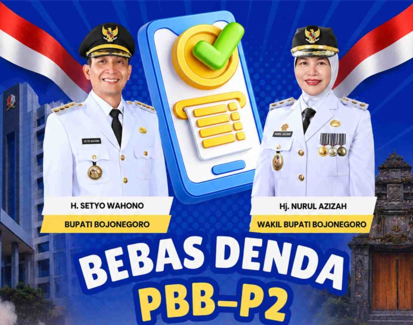 Punya Tunggakan PBB-P2? pemkab Bojonegoro Bebaskan Denda sampai 20 Oktober 2026