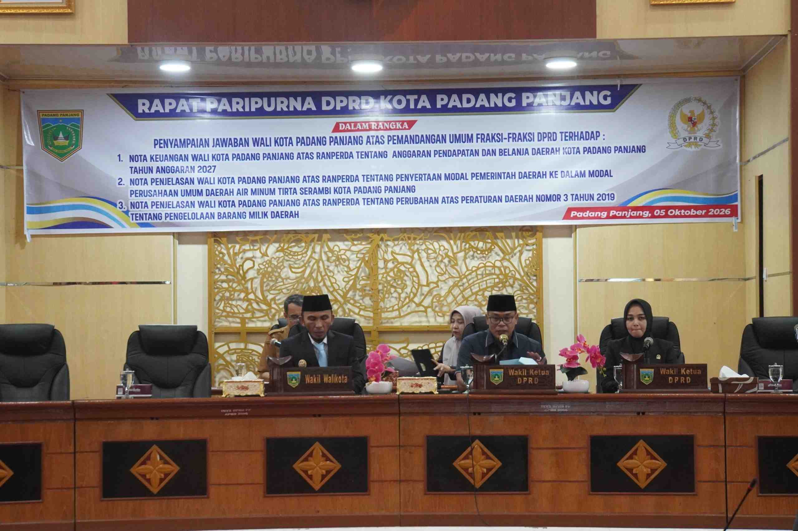 Pemko Padang Panjang Pilih Target PAD Realistis, Hindari Risiko Gagal Bayar