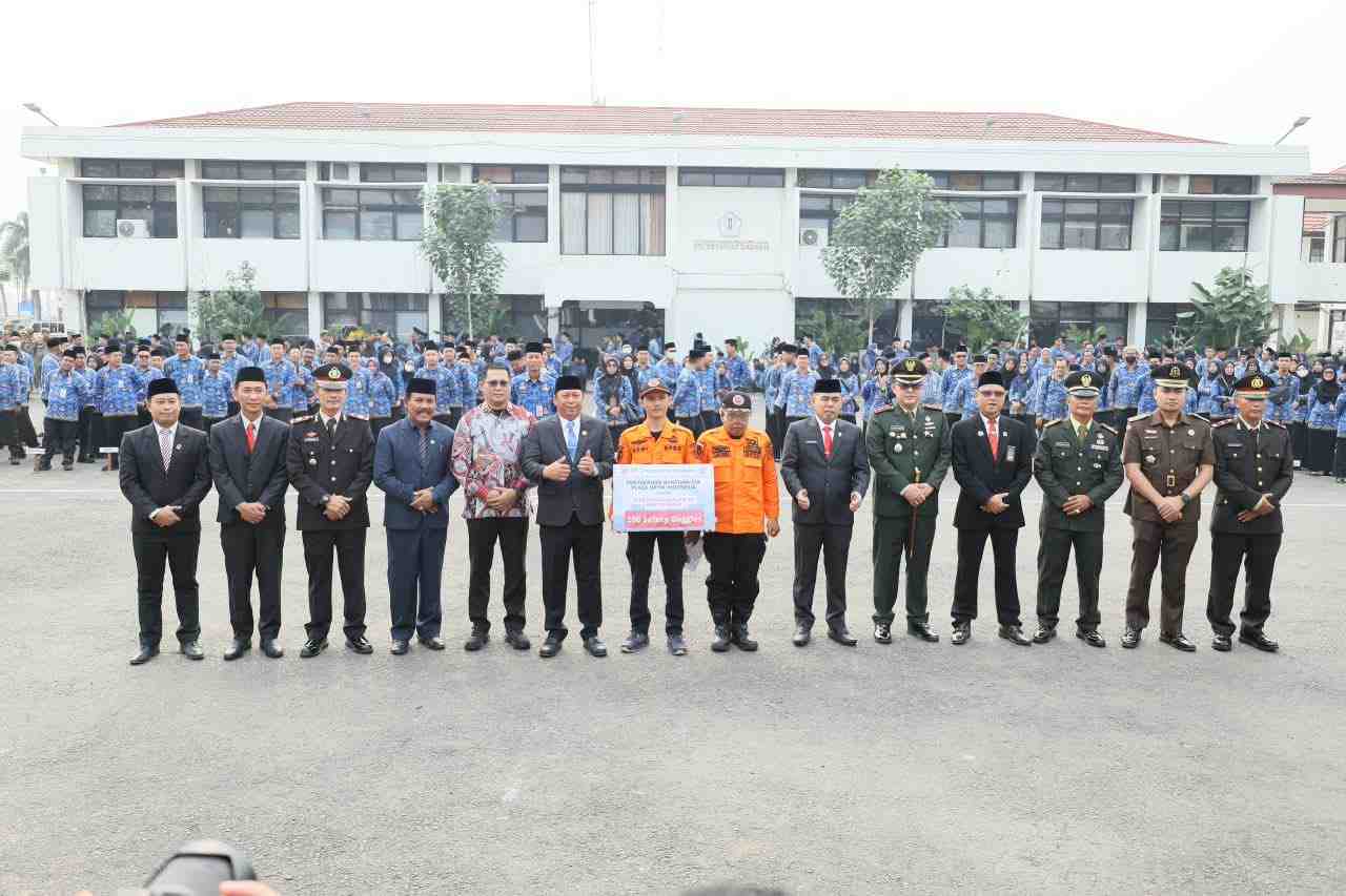 Pemkab Batola Peringati Hari Kesaktian Pancasila, Dirangkai Penyerahan 200 Unit Safety Goggles