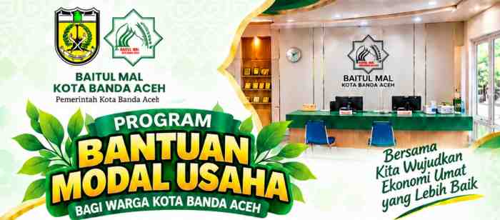 Baitul Mal Buka Bantuan Modal Usaha untuk Mustahik di Kota Banda Aceh