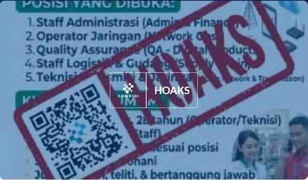 [HOAKS] Tautan Pendaftaran Lowongan Indosat Ooredoo