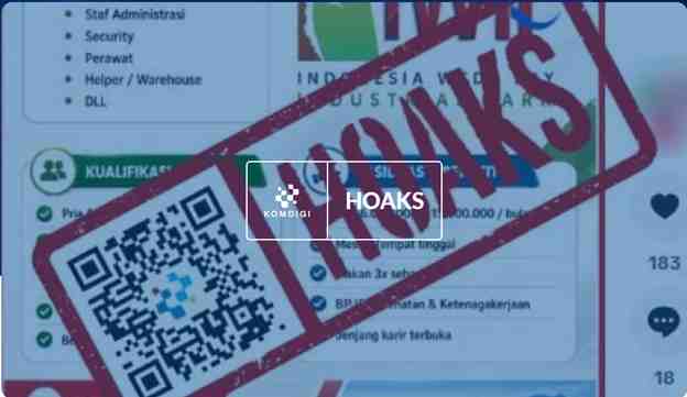 [HOAKS] Tautan Email Rekrutmen PT Indonesia Weda Bay Industrial Park
