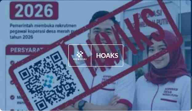 [HOAKS] Tautan Rekrutmen Pegawai Koperasi Merah Putih 2026