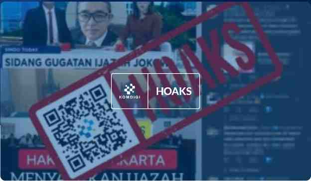 [HOAKS] Pengadilan Negeri Surakarta Menyatakan Ijazah Jokowi Palsu
